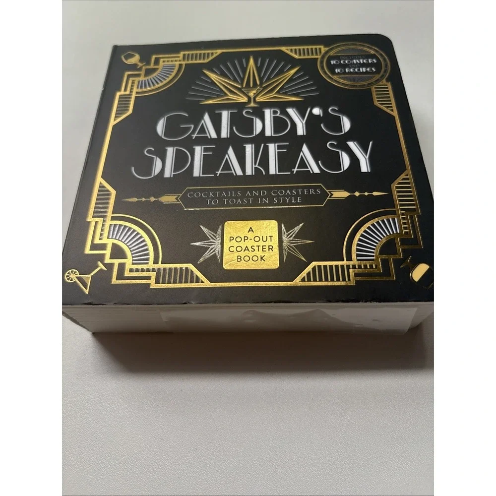 Gatsby's Speakeasy: Cocktails and Coasters to Toast in Style - A Pop-Out Coast..